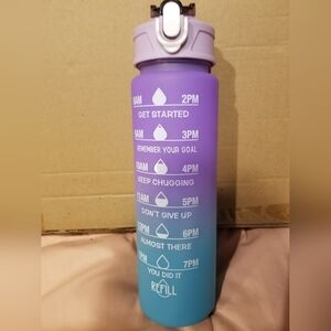 - New Inspiration Purple & Turquoise Ombre Water Bottle